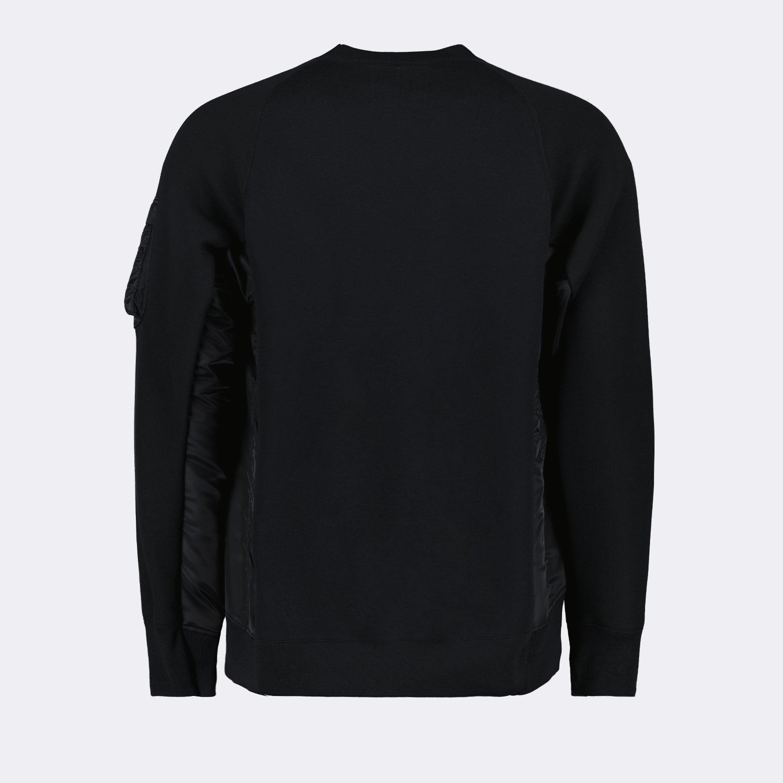 Maille Pull bi-matière Sacai Noir Homme