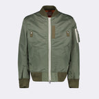 Jackets Nylon Twill Bomber Sacai Khaki Homme