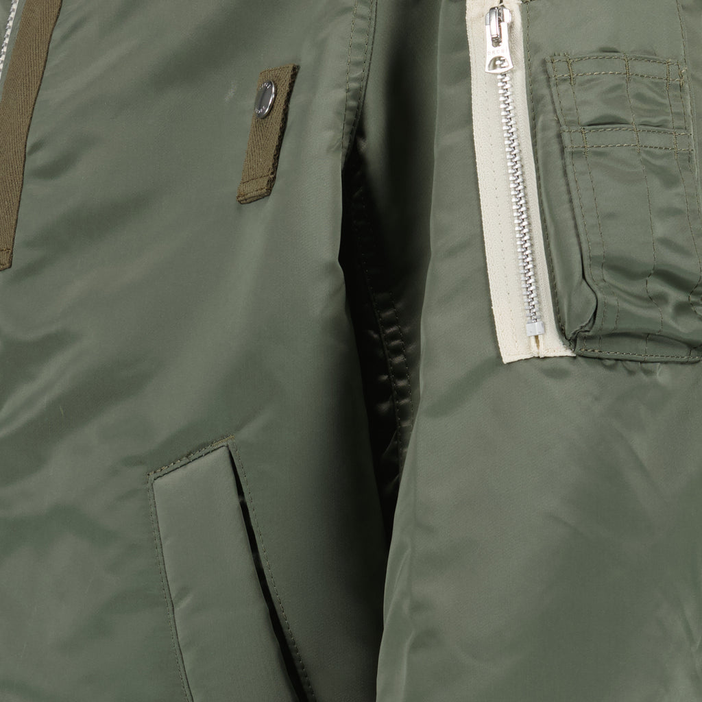 Jackets Nylon Twill Bomber Sacai Khaki Homme