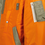 Jackets Reversible Nylon Bomber Sacai Orange Homme