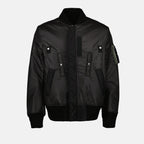 Jackets Reversible Nylon Bomber Sacai Black Homme