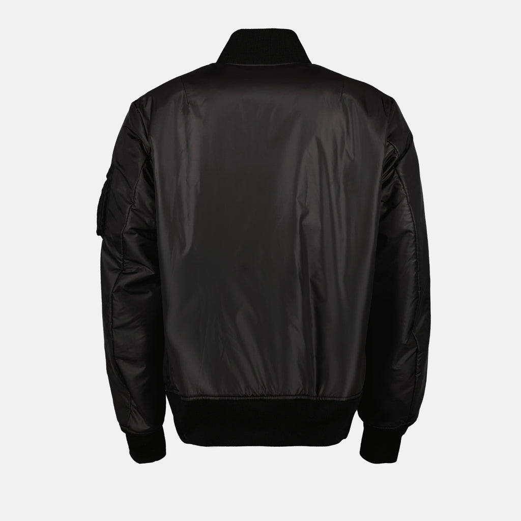 Jackets Reversible Nylon Bomber Sacai Black Homme