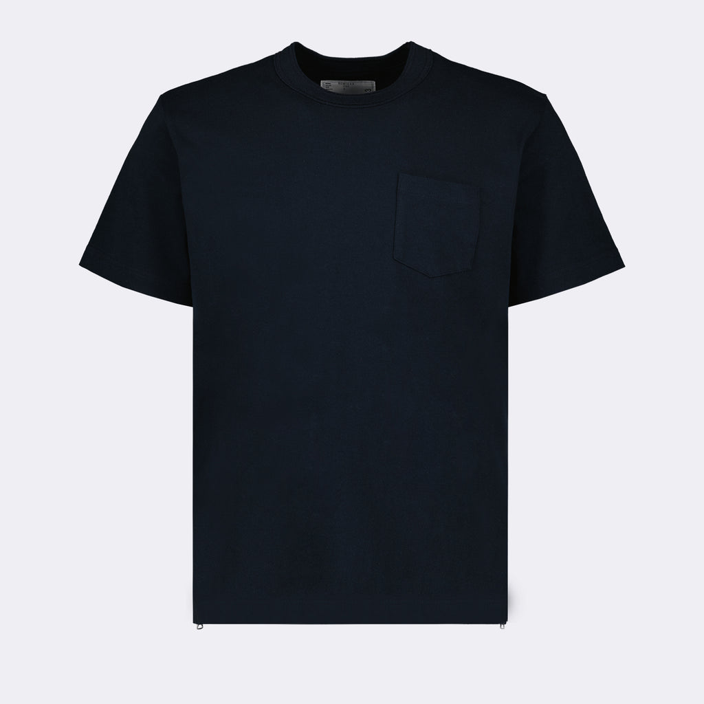 T-shirts T-shirt à zip Sacai Bleu Homme