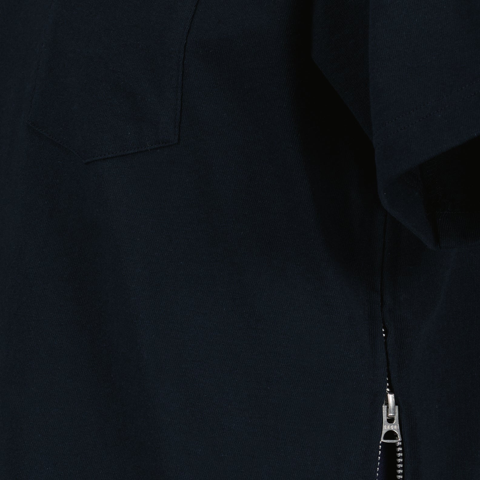 T-shirts T-shirt à zip Sacai Bleu Homme