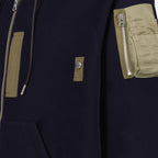Jaquetas Sweatshirt zippé Sacai Azul escuro Homme