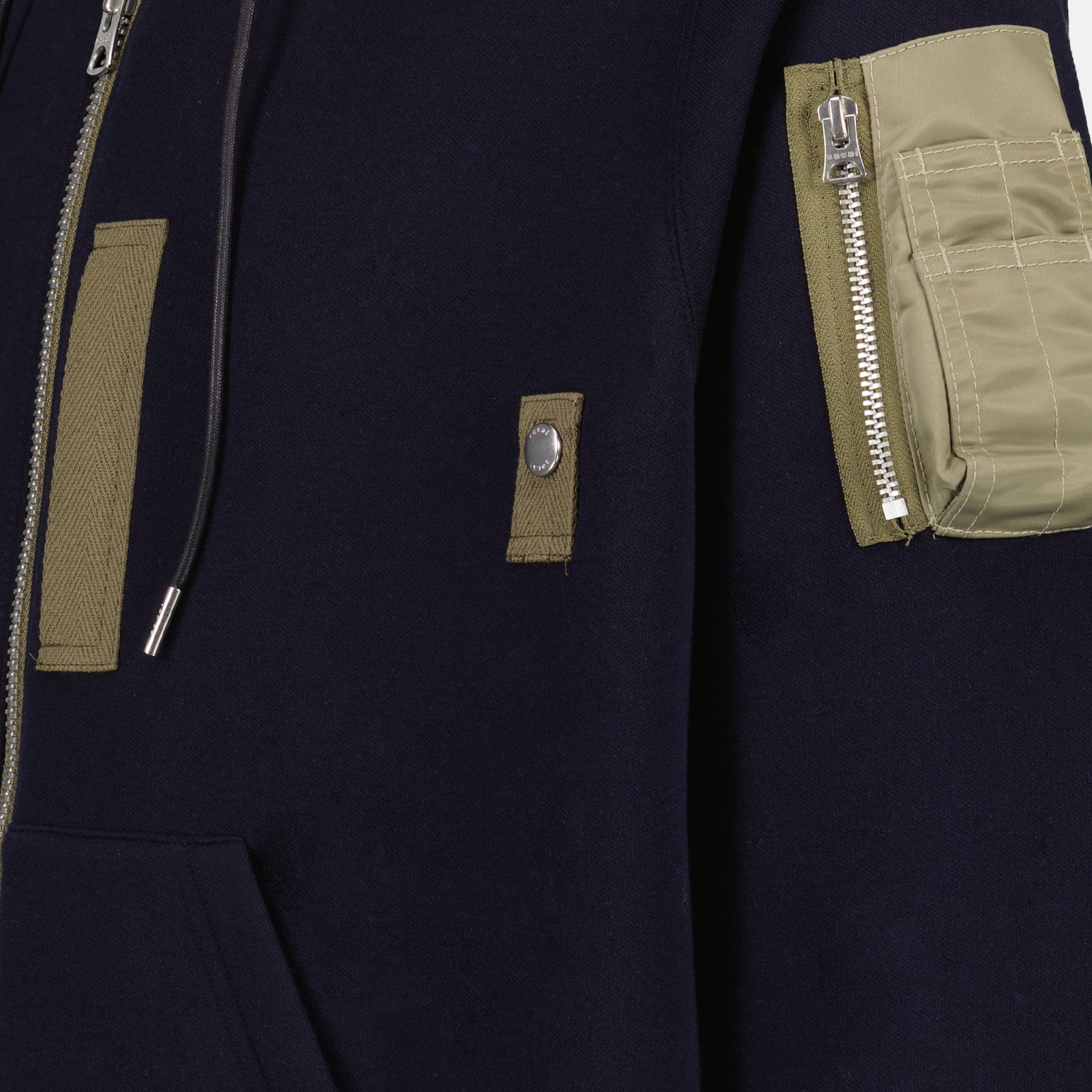 Jaquetas Sweatshirt zippé Sacai Azul escuro Homme