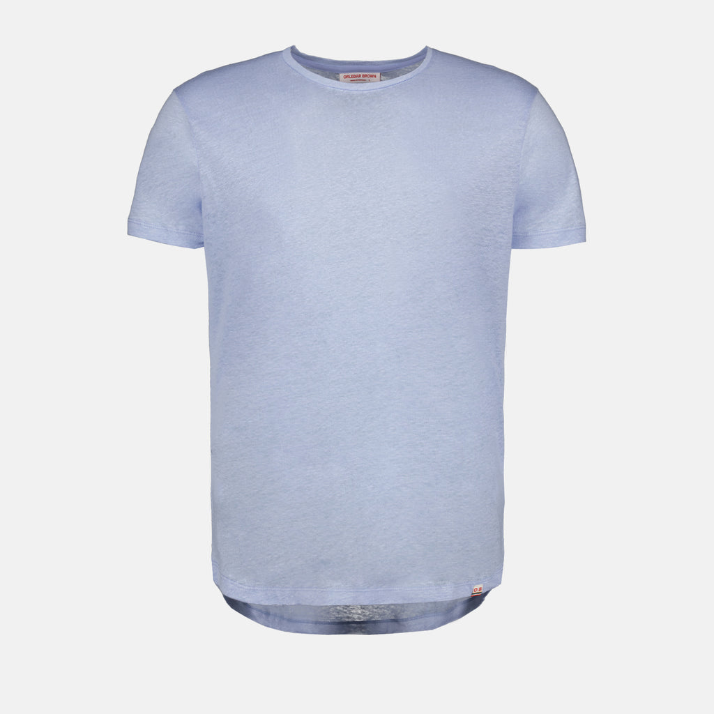 티셔츠 T-shirt OB-T en lin Orlebar Brown 파란색 Homme