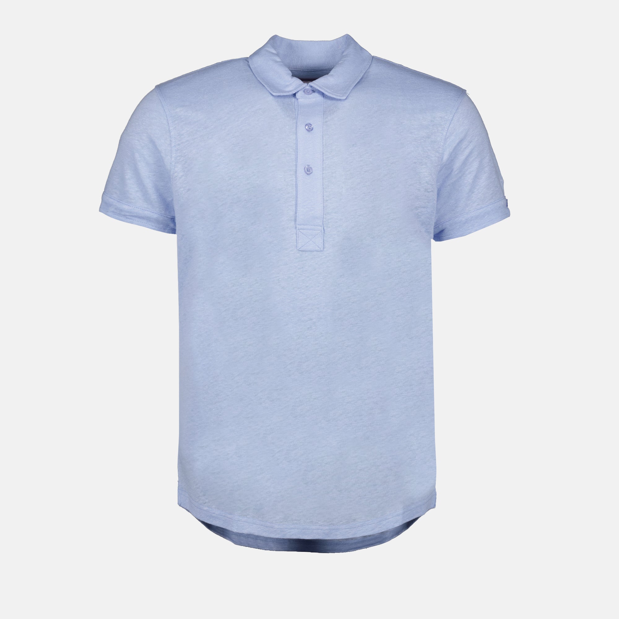 Polos Polo de Lino Sebastián Orlebar Brown Azul Hombres