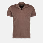 Polos Polo Terry Orlebar Brown Marrón Homme