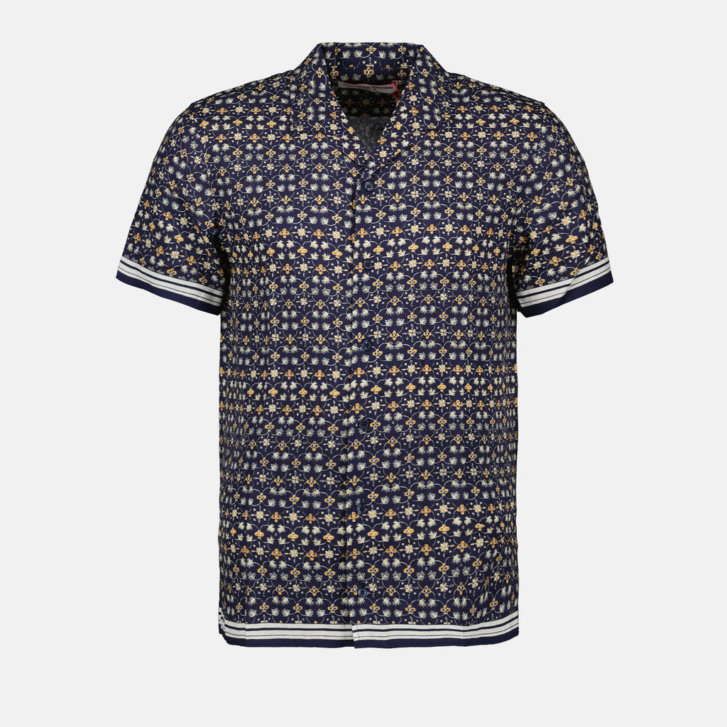 Camisas Chemise Hibbert Fiore Orlebar Brown Azul escuro Homme