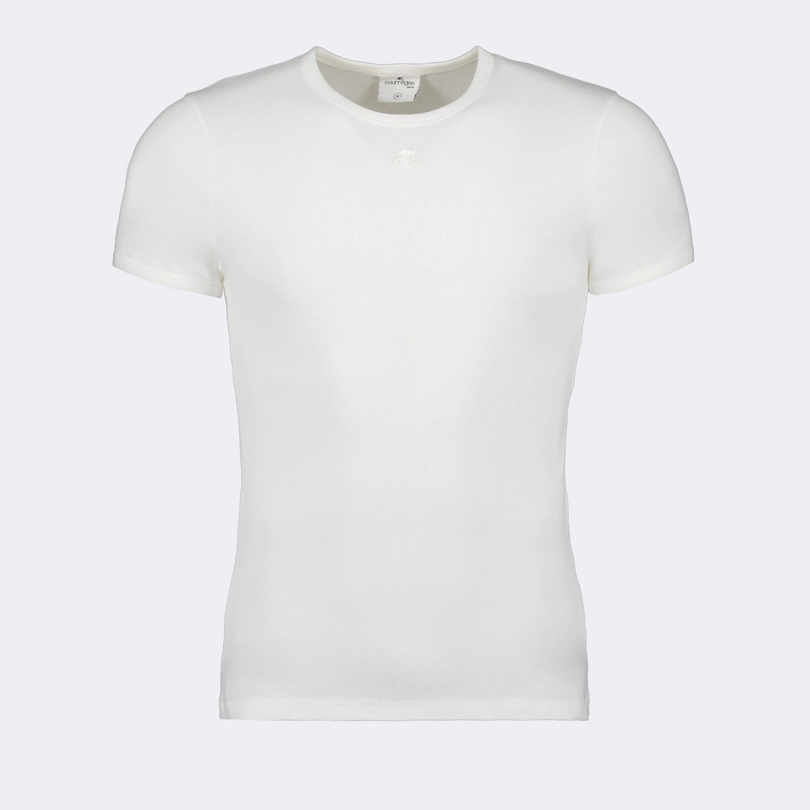 T-shirts T-shirt contraste Réédition Courrèges Blanc Homme