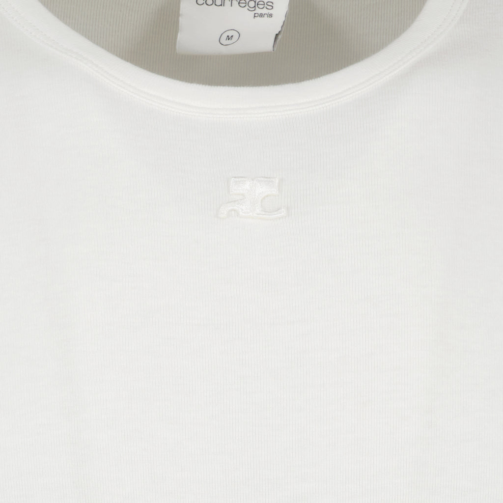 T-shirts T-shirt contraste Réédition Courrèges Blanc Homme