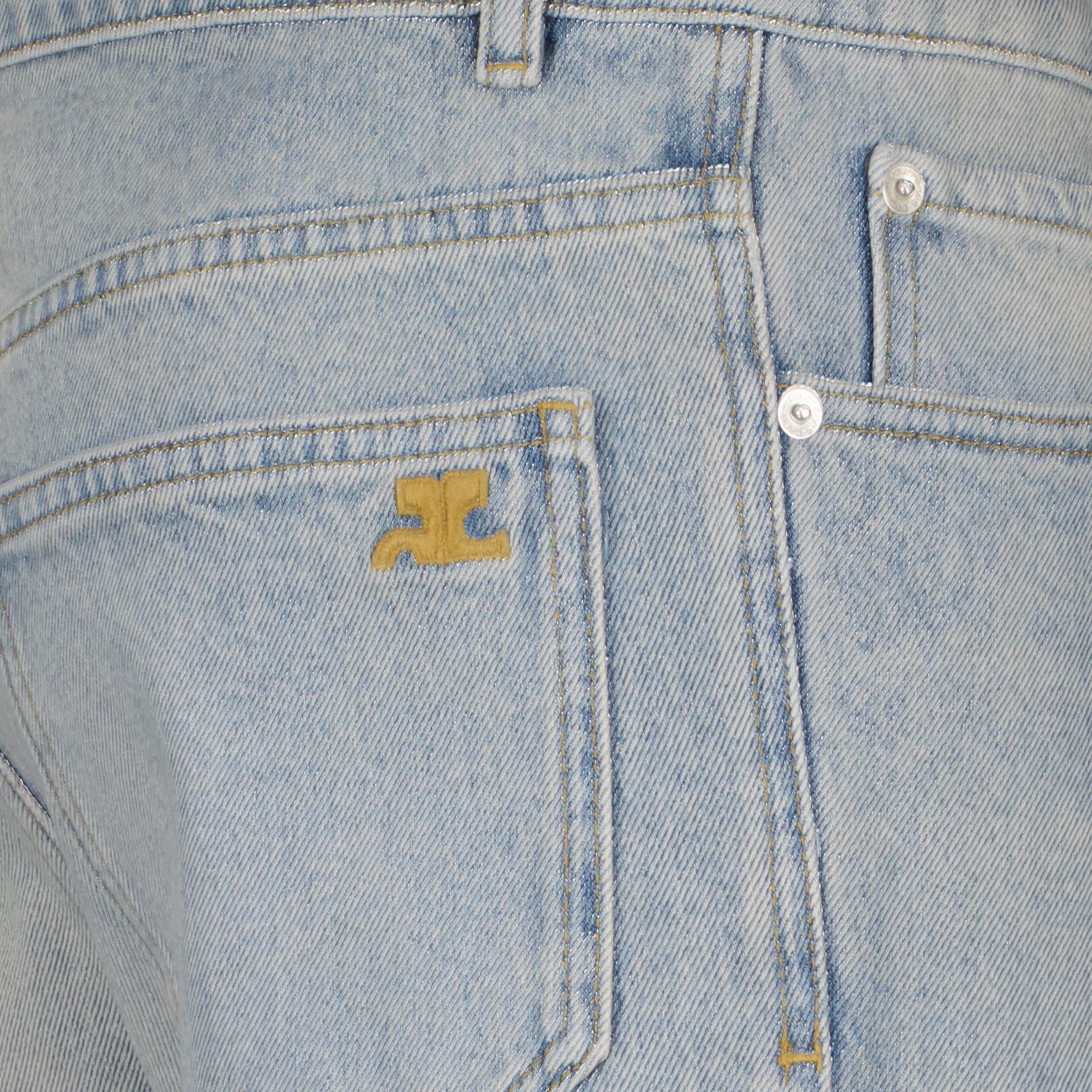 Pantalons Jean droit Courrèges Bleu Homme