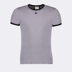 T-shirt T-shirt Reissue a Contrasto Courrèges Grigio Homme