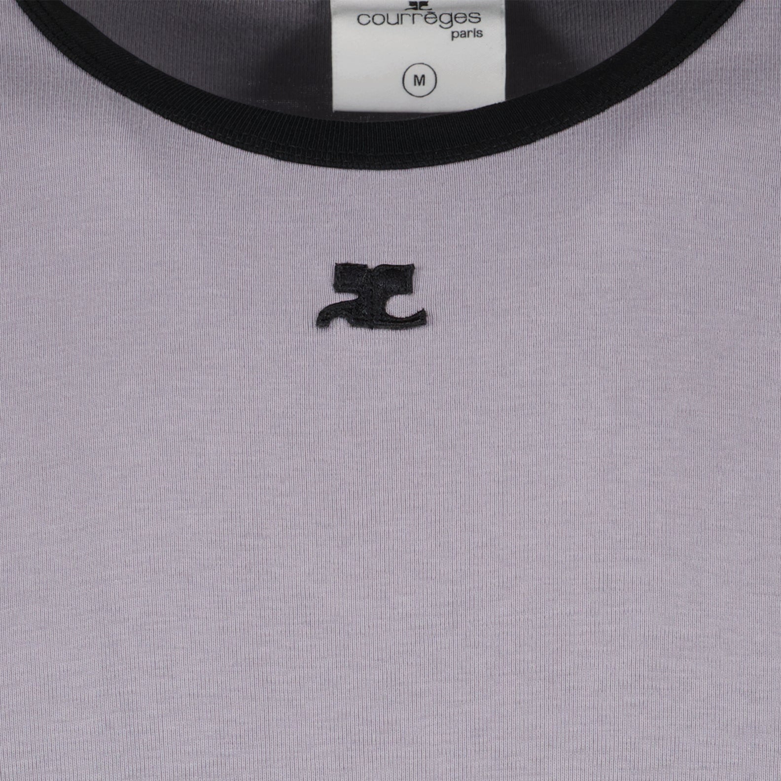 T-shirts T-shirt contraste Réédition Courrèges Gris Homme