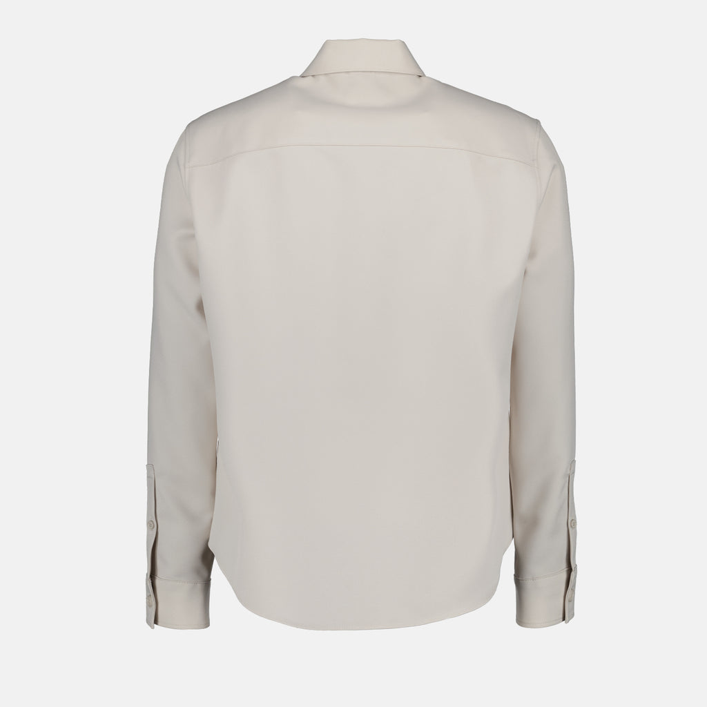 Chemises Veste zippée en twill Courrèges Gris Homme