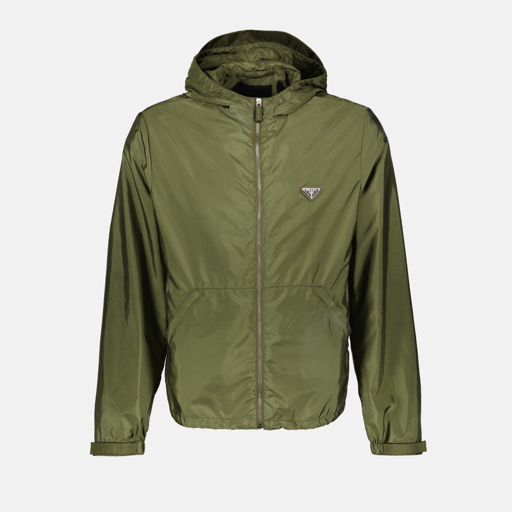 Jacken Veste en Re-Nylon Prada Khaki Homme
