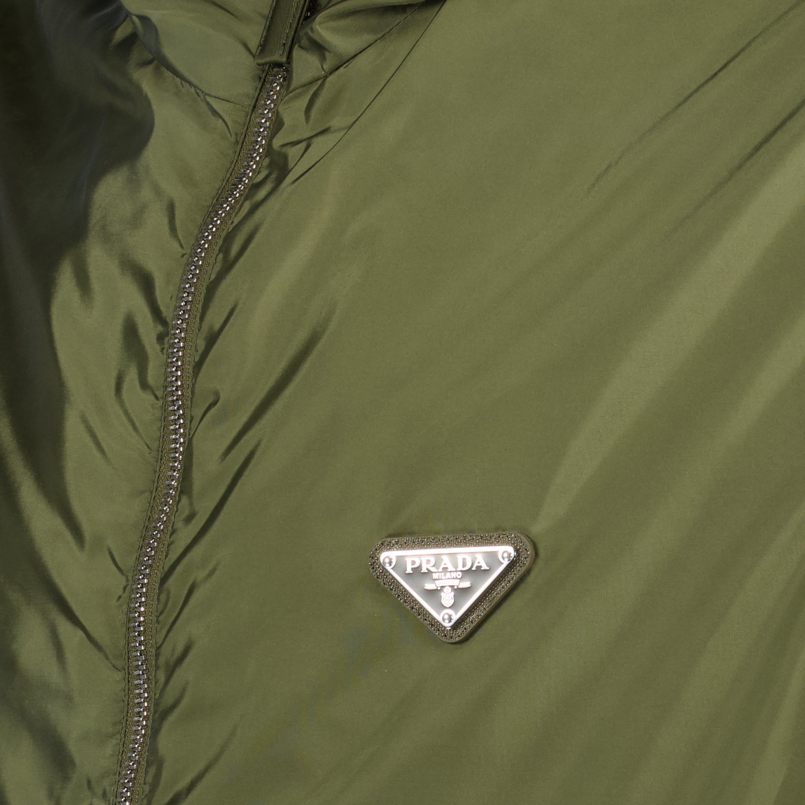 Jacken Veste en Re-Nylon Prada Khaki Homme