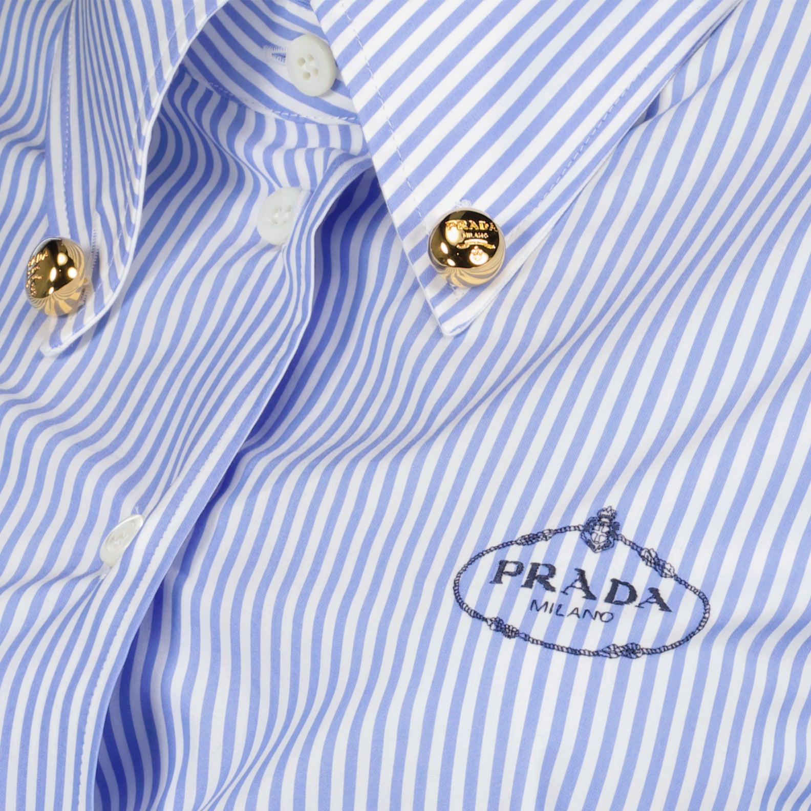 Hemden Chemise rayée Prada Blau Femme