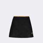 Jupes Mini-jupe en Re-Nylon Prada Noir Femme