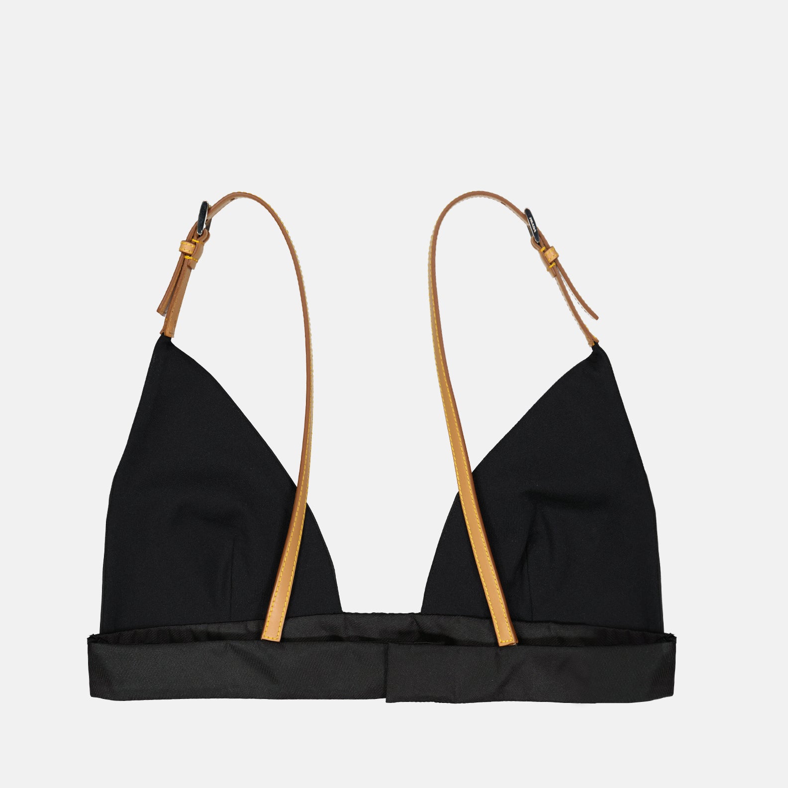 Tops Soutien-gorge en Re-Nylon Prada Schwarz Femme
