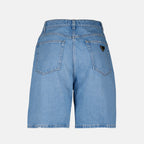 Shorts Short en denim Prada Bleu Femme