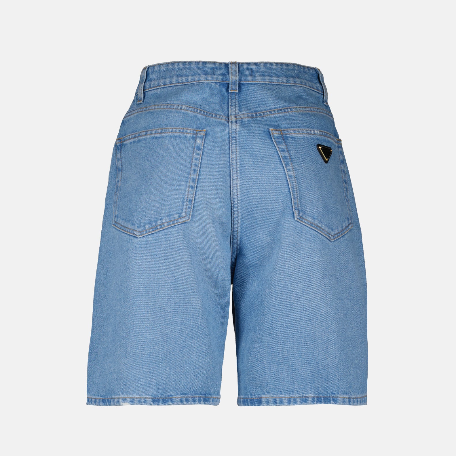 Shorts Short en denim Prada Bleu Femme
