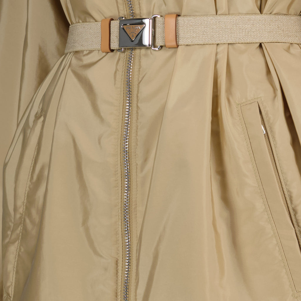 Coats Re-Nylon Parka Prada Beige Women