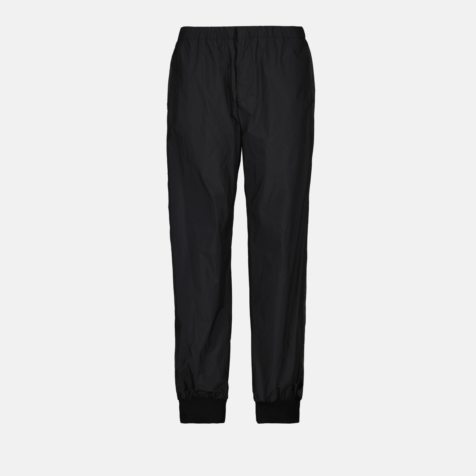 Pants Silk and Nylon Jogging Pants Prada Black Man