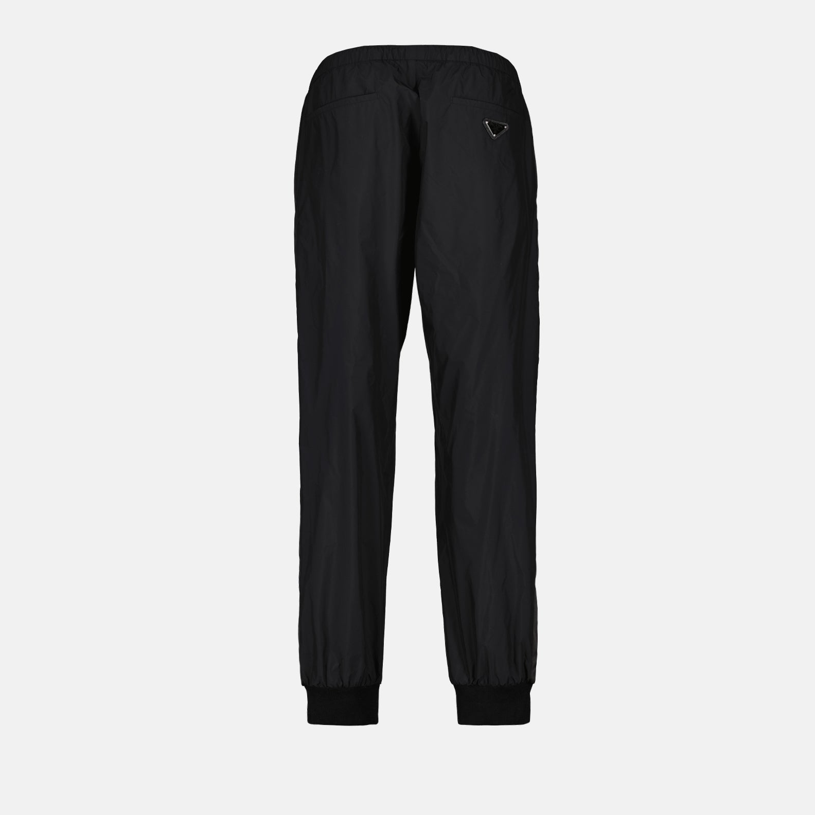 Pants Silk and Nylon Jogging Pants Prada Black Man