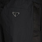 Pantaloni Pantaloni da jogging in seta e nylon Prada Nero Homme