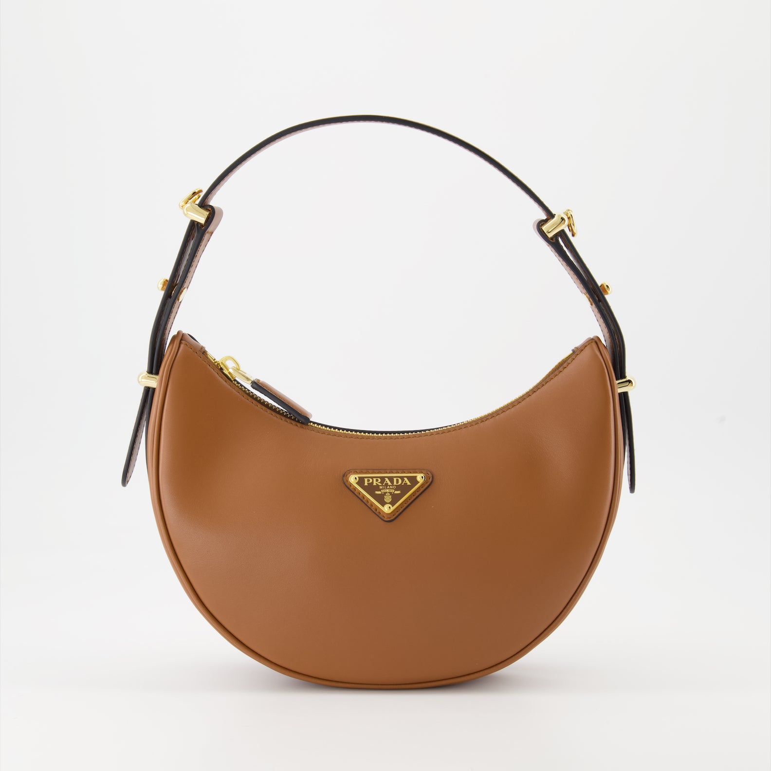 핸드백 및 숄더백 Sac Arqué en cuir Prada 갈색 Femme