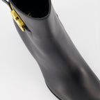 Bottines Bottines VLogo en cuir Valentino Garavani Noir Femme