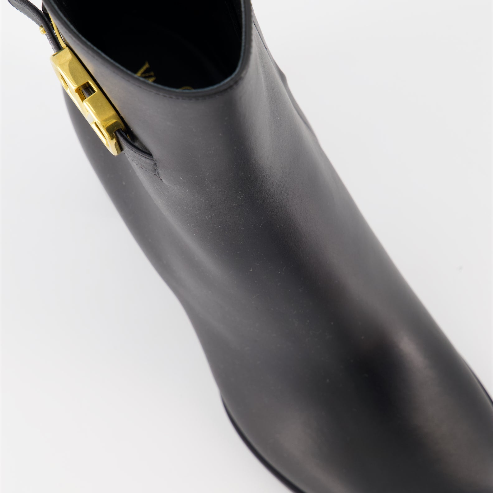 Bottines Bottines VLogo en cuir Valentino Garavani Noir Femme