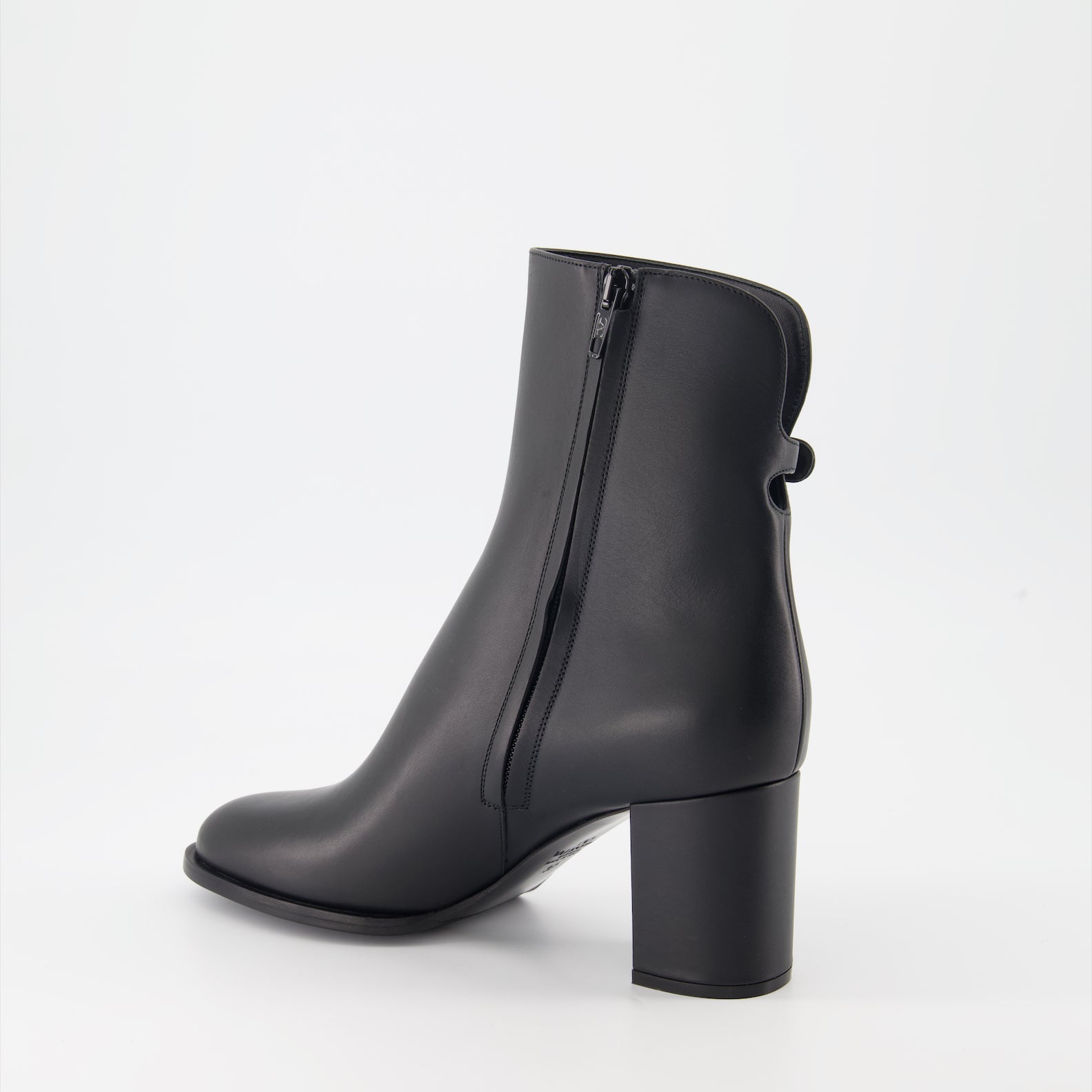 Bottines Bottines VLogo en cuir Valentino Garavani Noir Femme