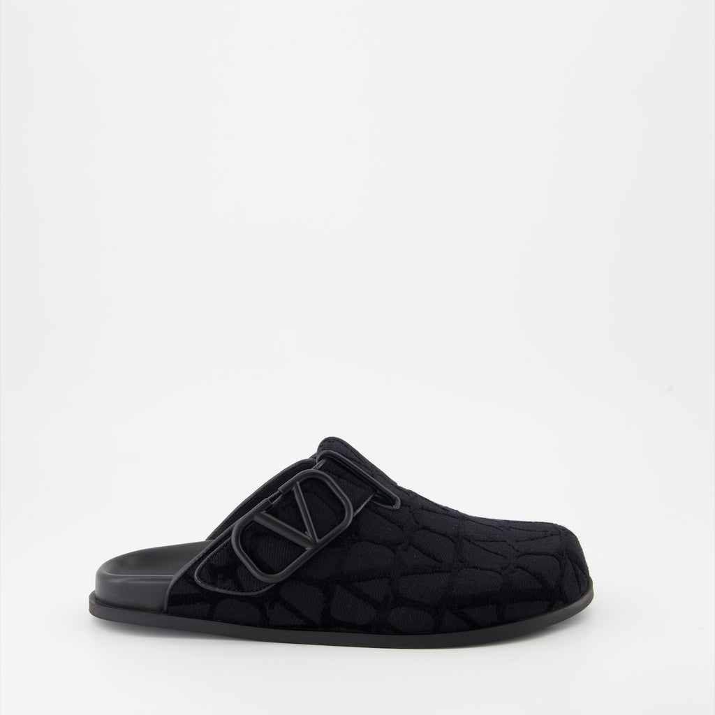 오픈 슈즈 VLogo 모노그램 뮬 Valentino Garavani 검은색 Homme