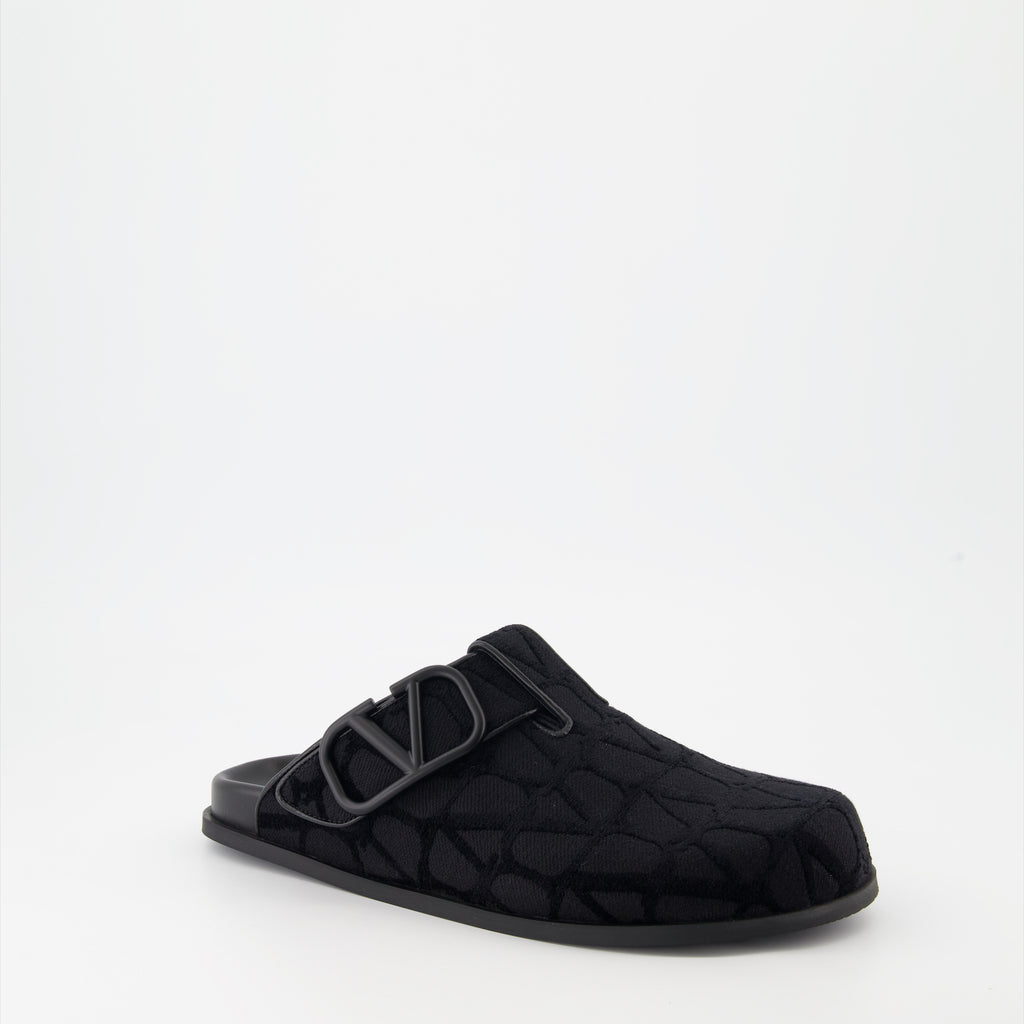 오픈 슈즈 VLogo 모노그램 뮬 Valentino Garavani 검은색 Homme