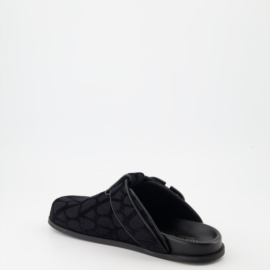 오픈 슈즈 VLogo 모노그램 뮬 Valentino Garavani 검은색 Homme
