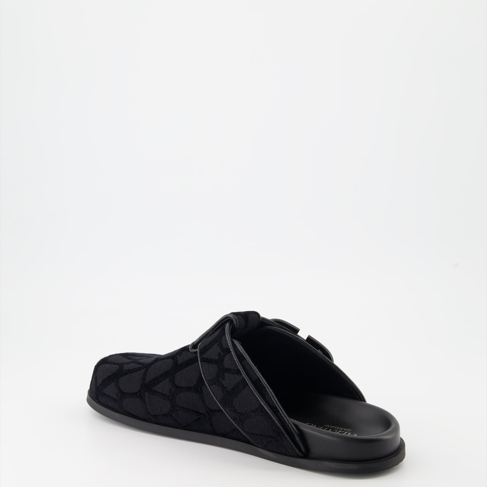 Zapatos abiertos Mules Monograma VLogo Valentino Garavani Negro Homme