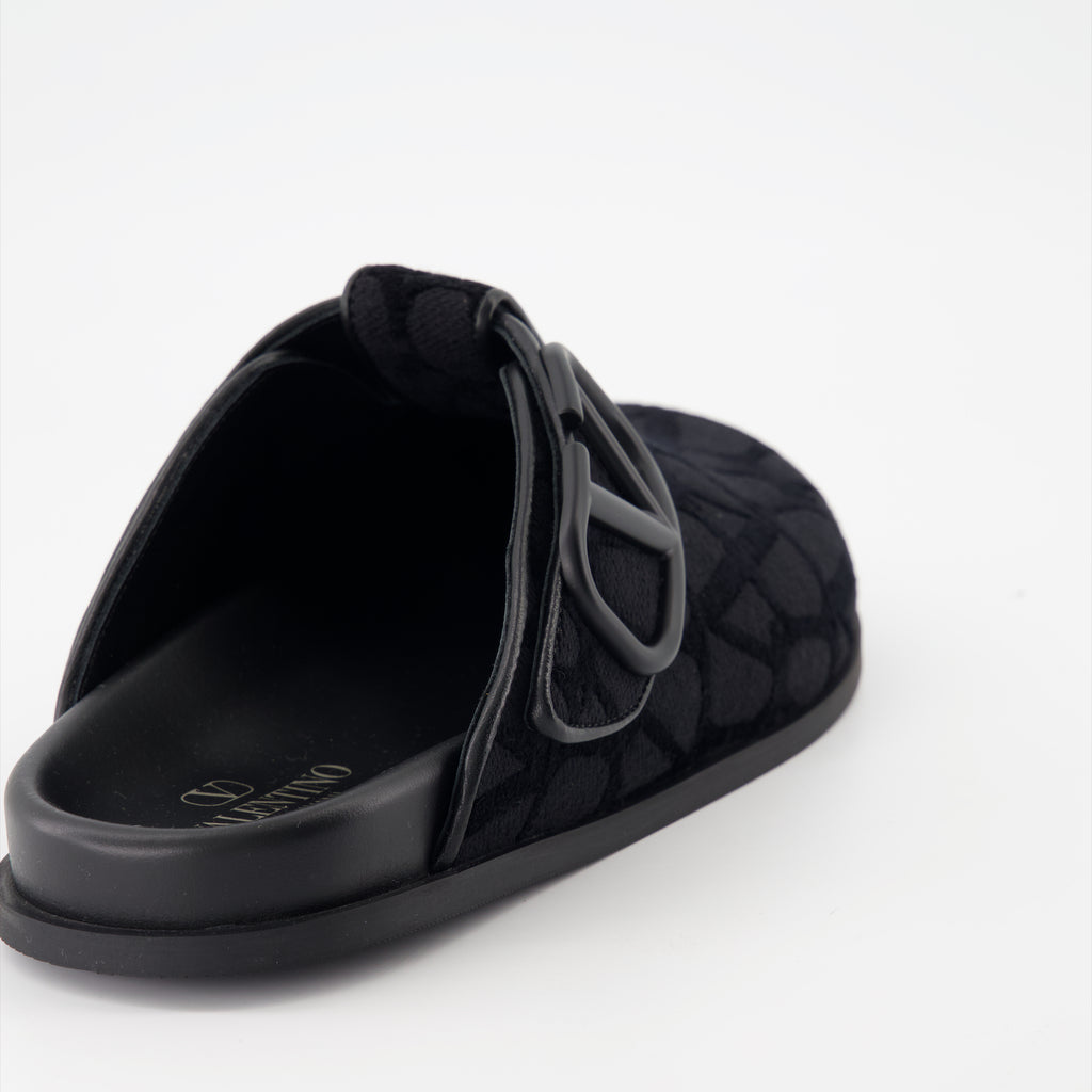 오픈 슈즈 VLogo 모노그램 뮬 Valentino Garavani 검은색 Homme