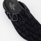 오픈 슈즈 VLogo 모노그램 뮬 Valentino Garavani 검은색 Homme