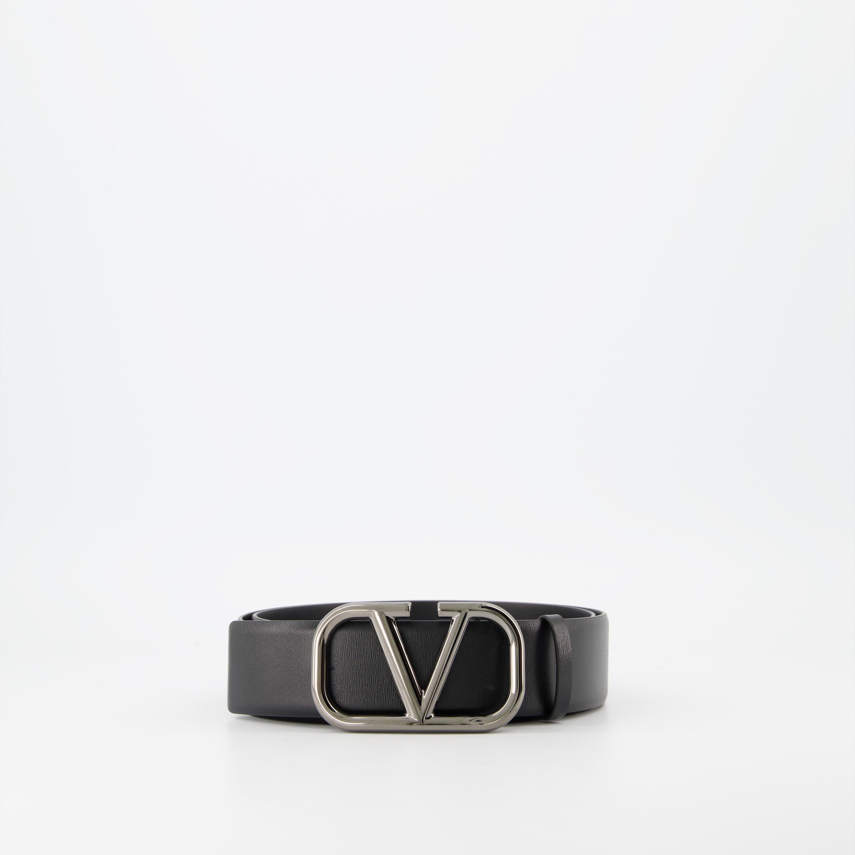 Cintos Ceinture VLogo Valentino Garavani Preto Homme