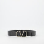 Cintos Ceinture VLogo Valentino Garavani Preto Homme