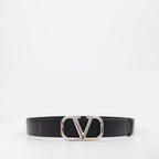 Cintos Ceinture VLogo Valentino Garavani Preto Homme
