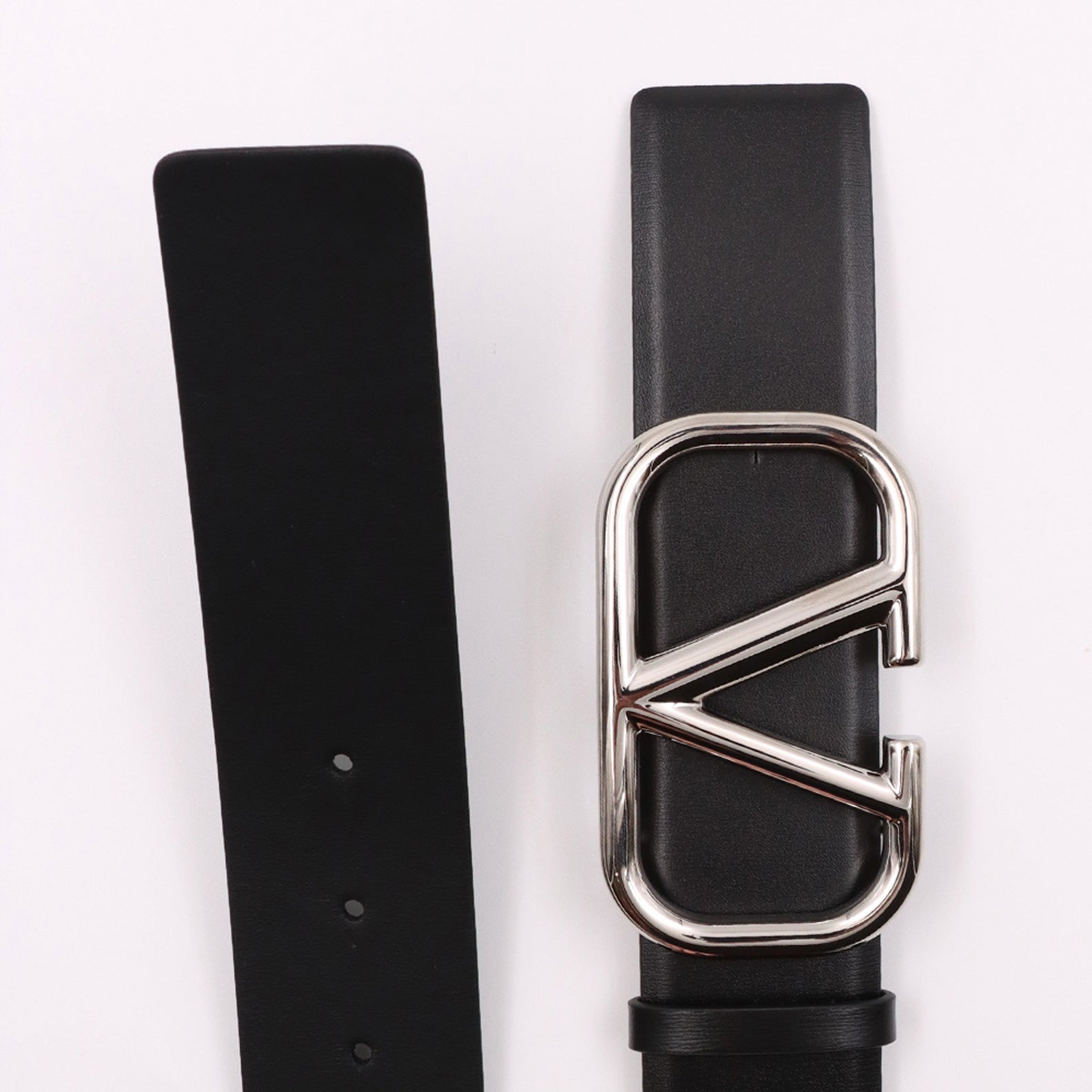 Cintos Ceinture VLogo Valentino Garavani Preto Homme