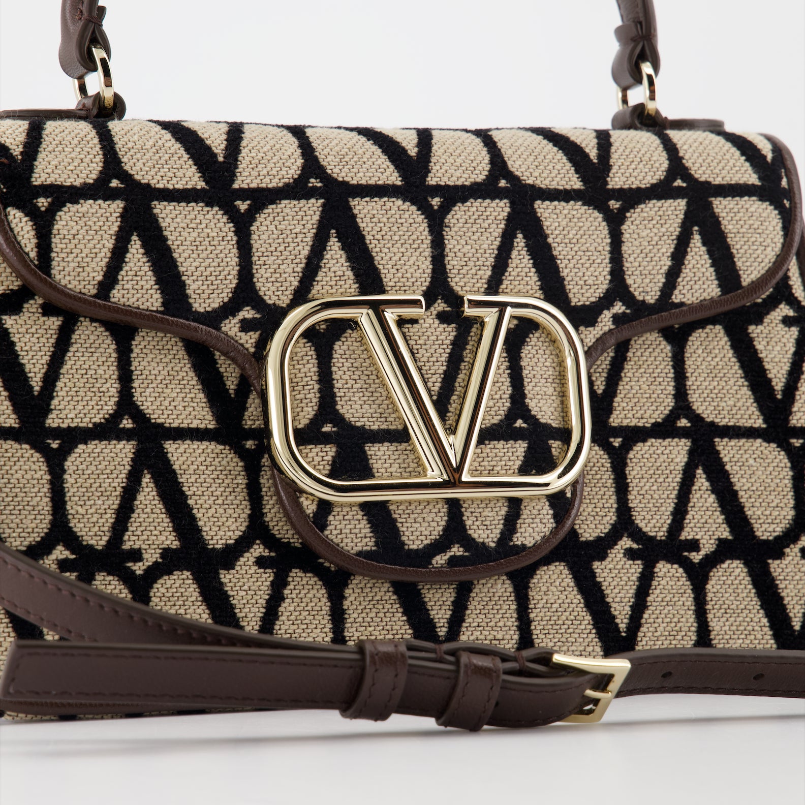 Sacs à main et épaule Sac en toile iconographe Valentino Garavani Marron Femme
