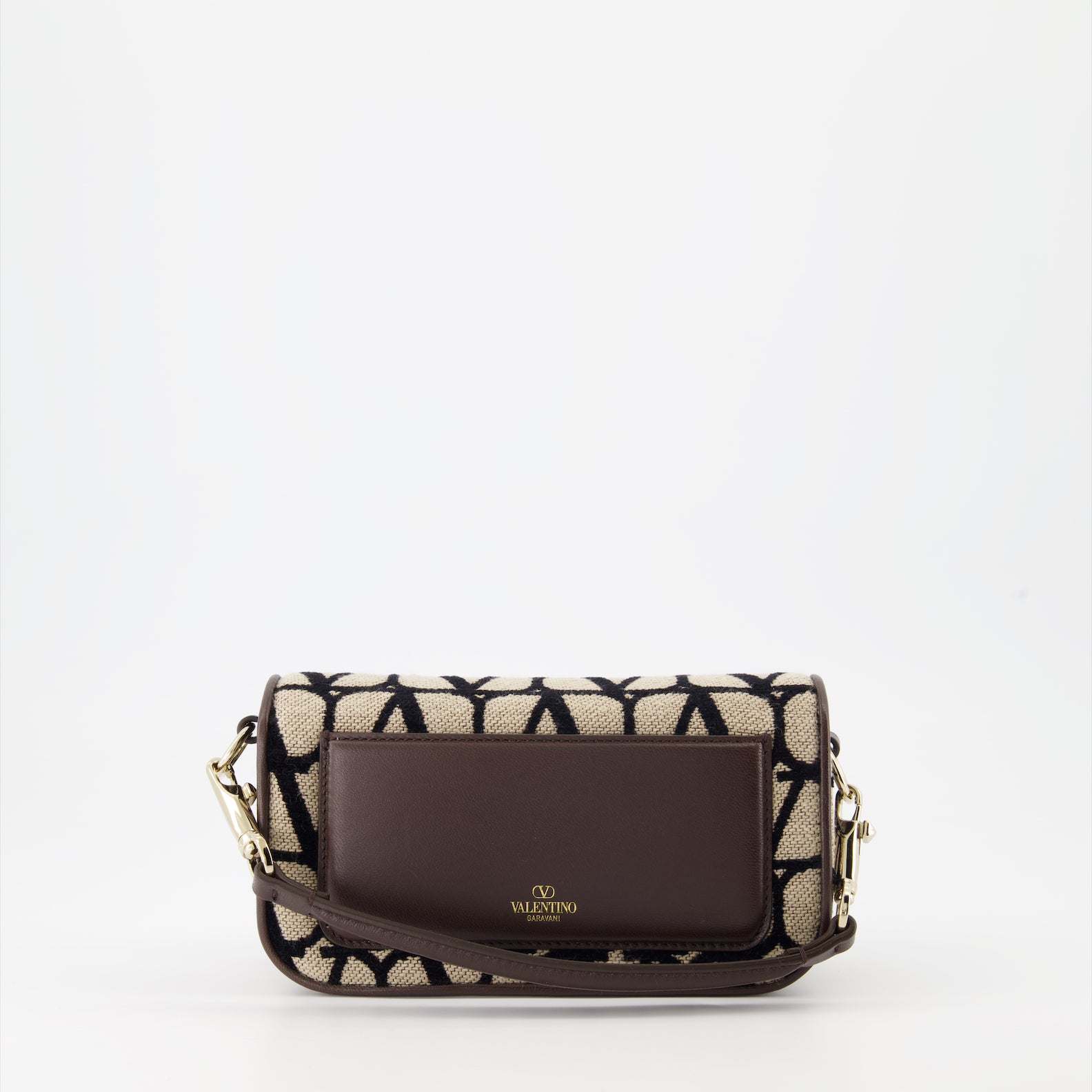 Borse a mano e a spalla Sac Locò en toile iconographe Valentino Garavani Marrone Femme