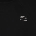 스웨트셔츠 자수 있는 아미 스웻셔츠 Ami PARIS 검은색 남여공용