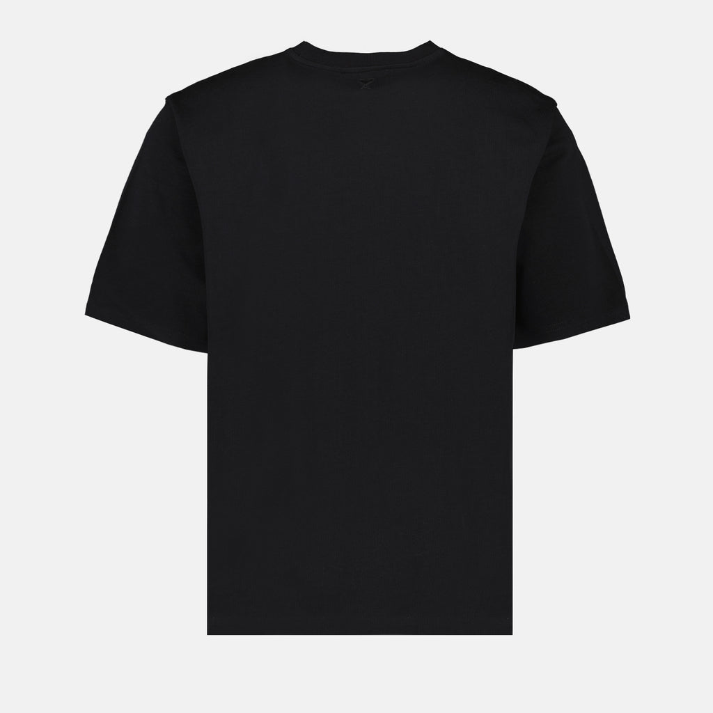 티셔츠 T-shirt Ami brodé Ami PARIS 검은색 남여공용
