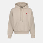 Felpe Sweat à capuche Ami de Coeur Ami PARIS Beige Unisex
